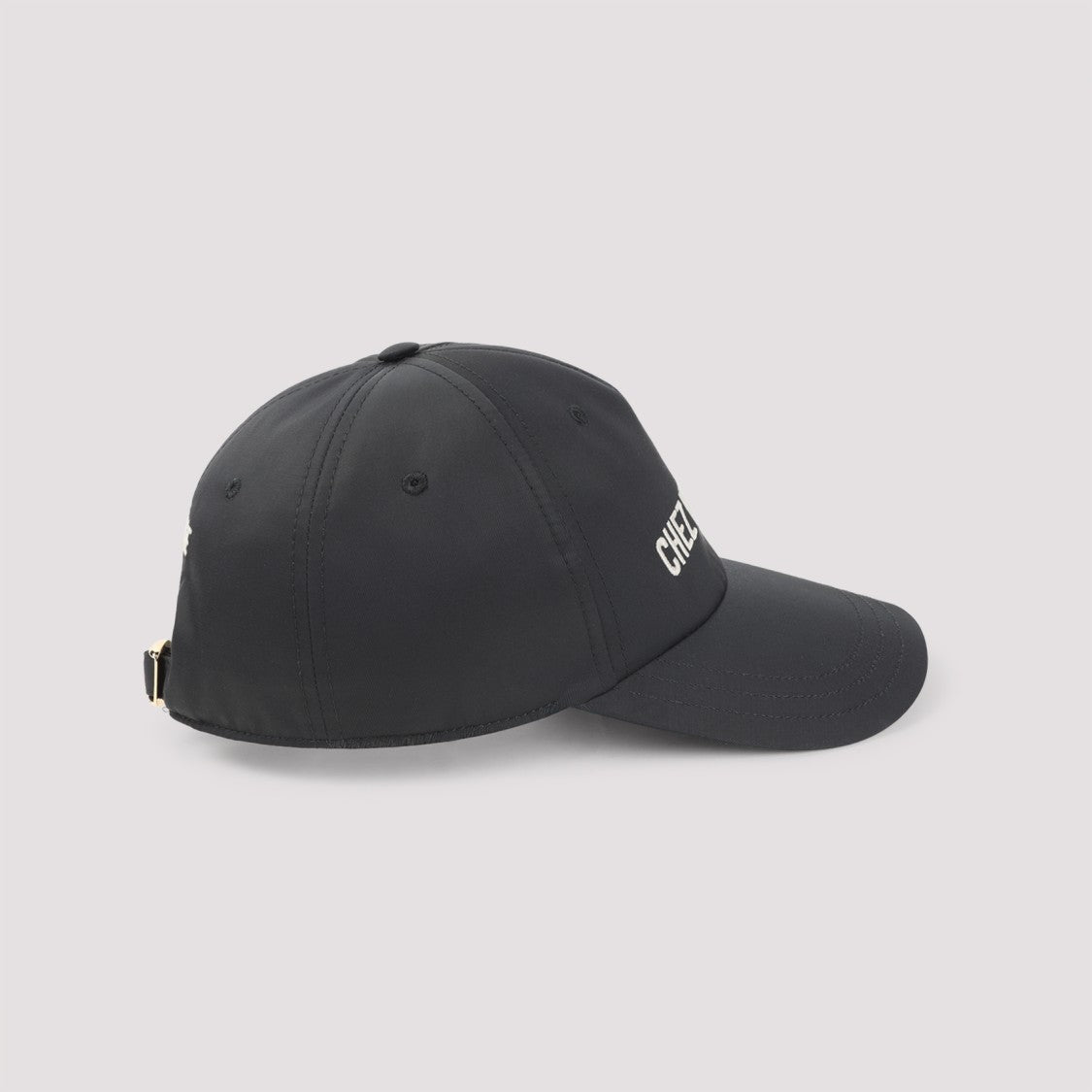 Valentino Garavani Curved Brim Black Baseball Cap With Embroidered Detailing