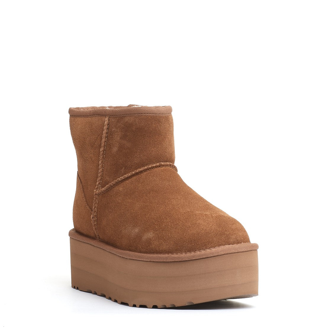 Ugg Classic Mini Platform Cuoio Ankle Boots