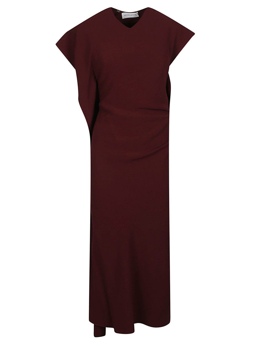victoria beckham midi dresses Victoria Refined Viscose-Blend Dress back nonchalance to the Color:Powder Blue/Gold Silver Petite Embellished Woven mirrored dressing table