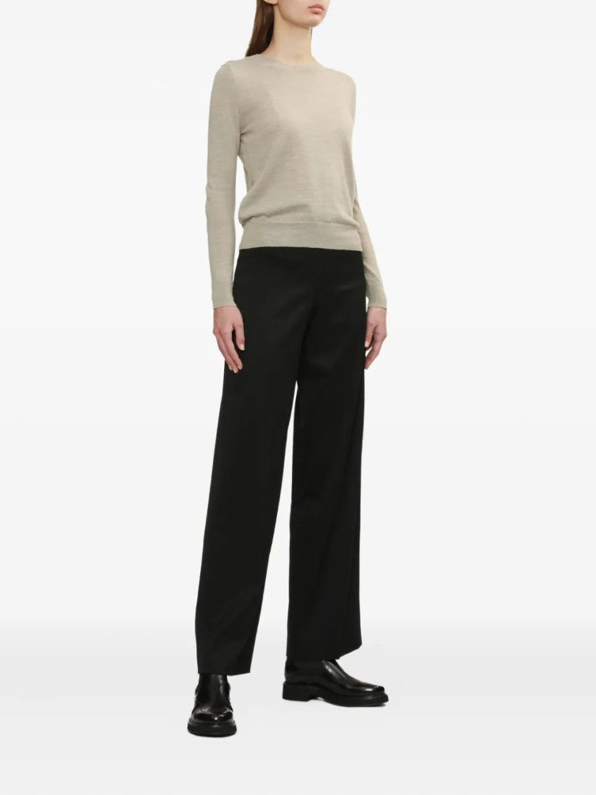 Mm6 By Maison Margiela Elbow-Patch Crew-Neck Sweater