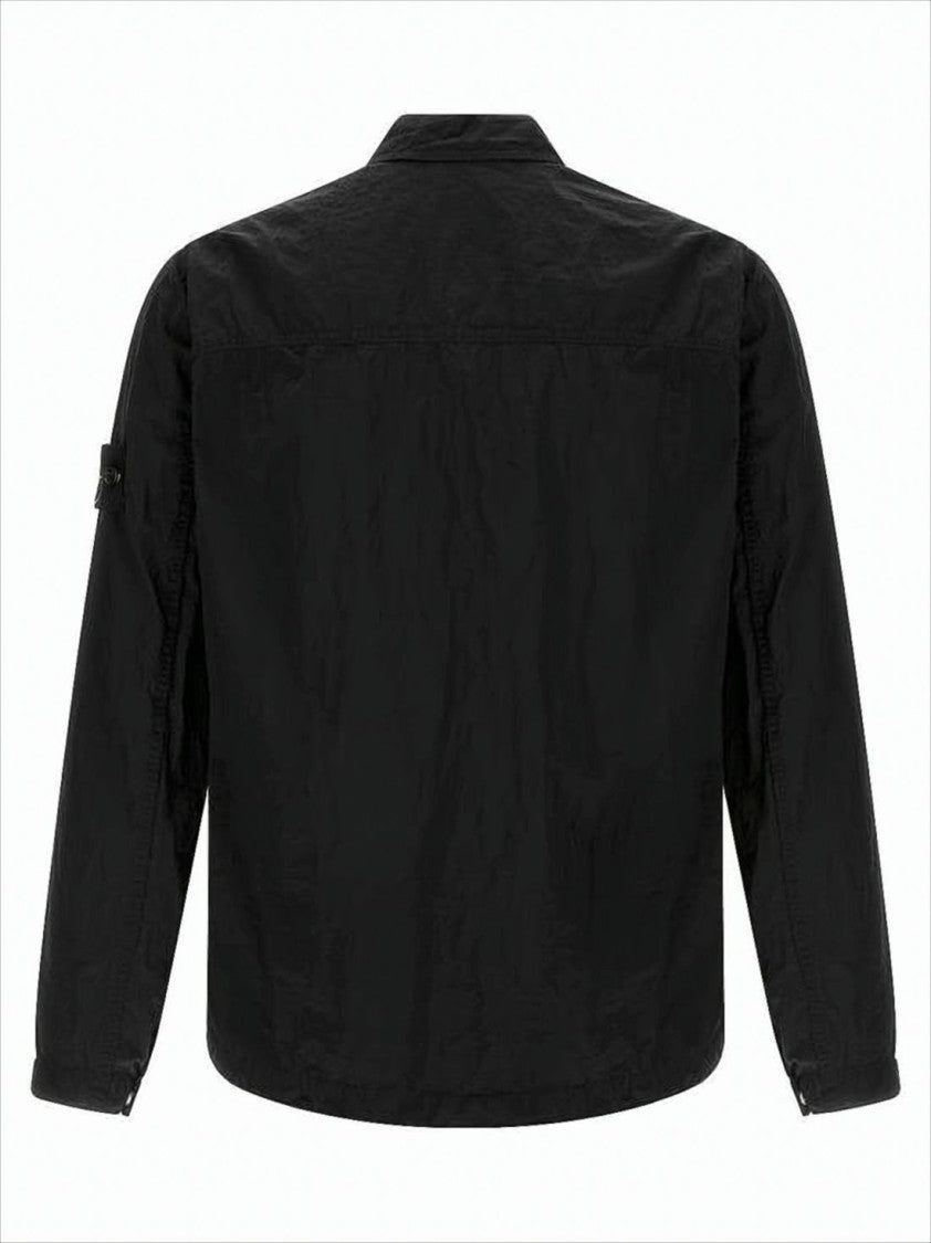 Stone Island Recycled Nylon Metal Overshirt With Minimalist Design