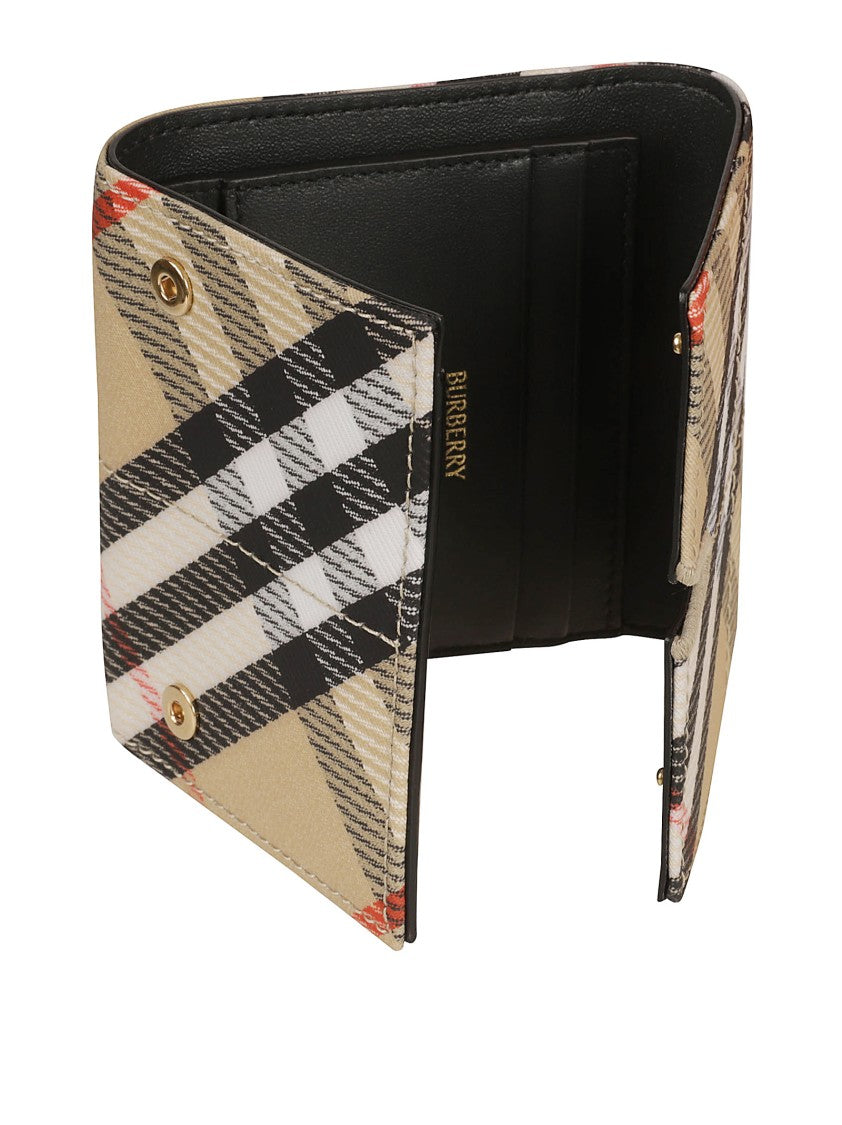 Burberry Vintage Check Pattern Wallet