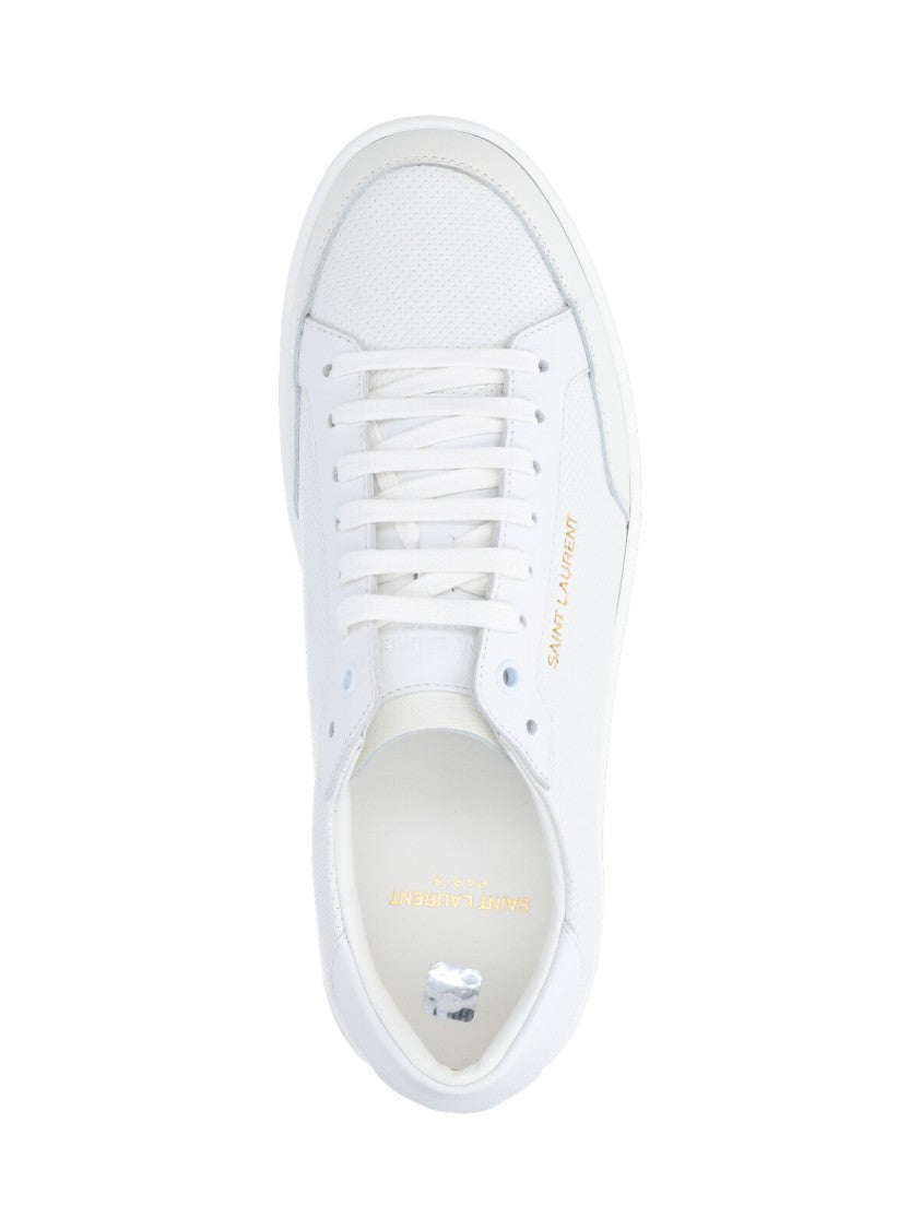 Saint Laurent Low-Top Sneakers With Perforated Detailing
