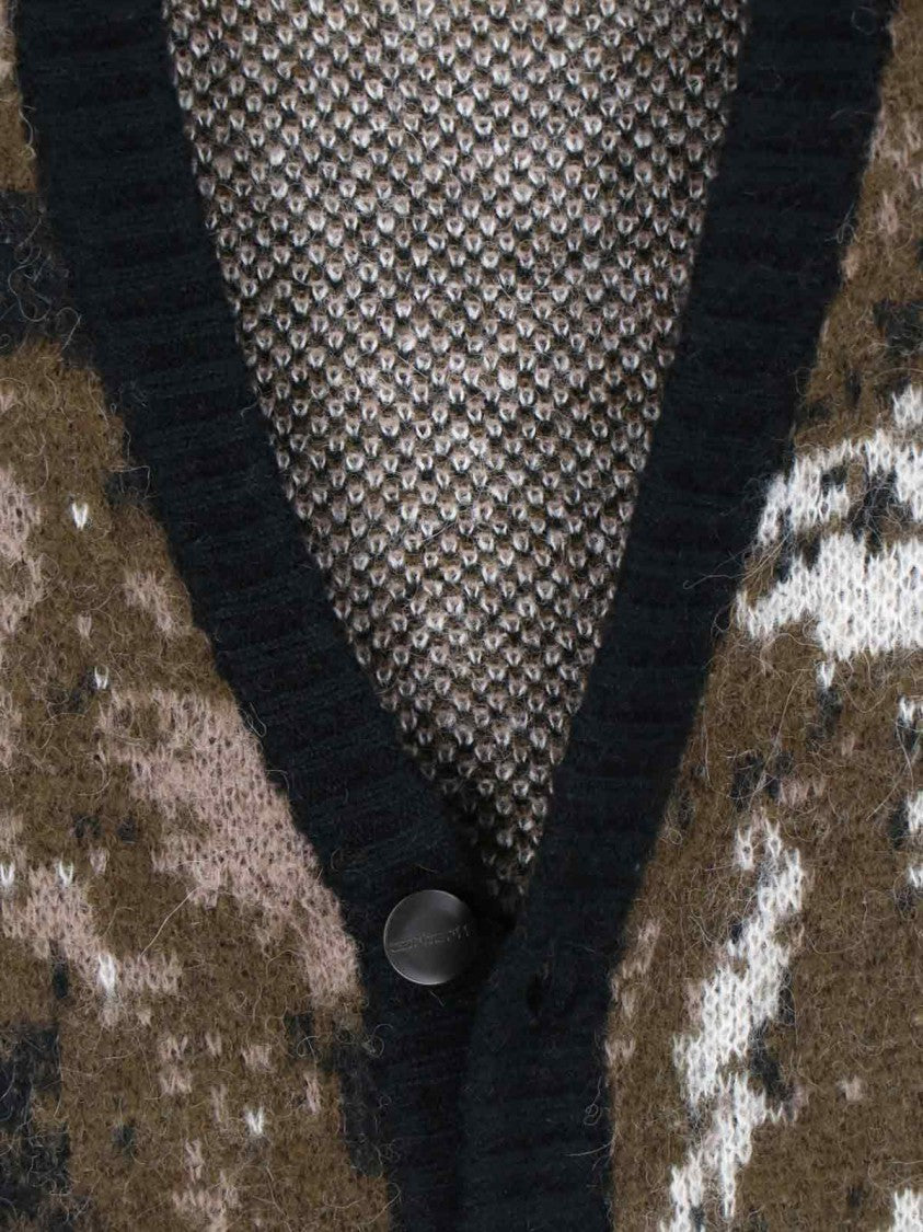 Carhartt Wip "W' Merlin" Cardigan, In Multicolor Alpaca Blend