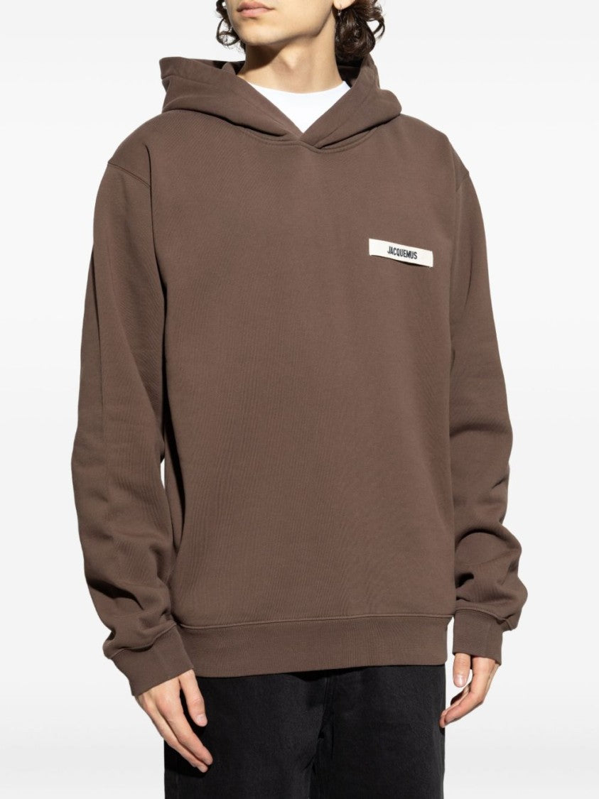 Jacquemus Relaxed Fit Brown Hoodie