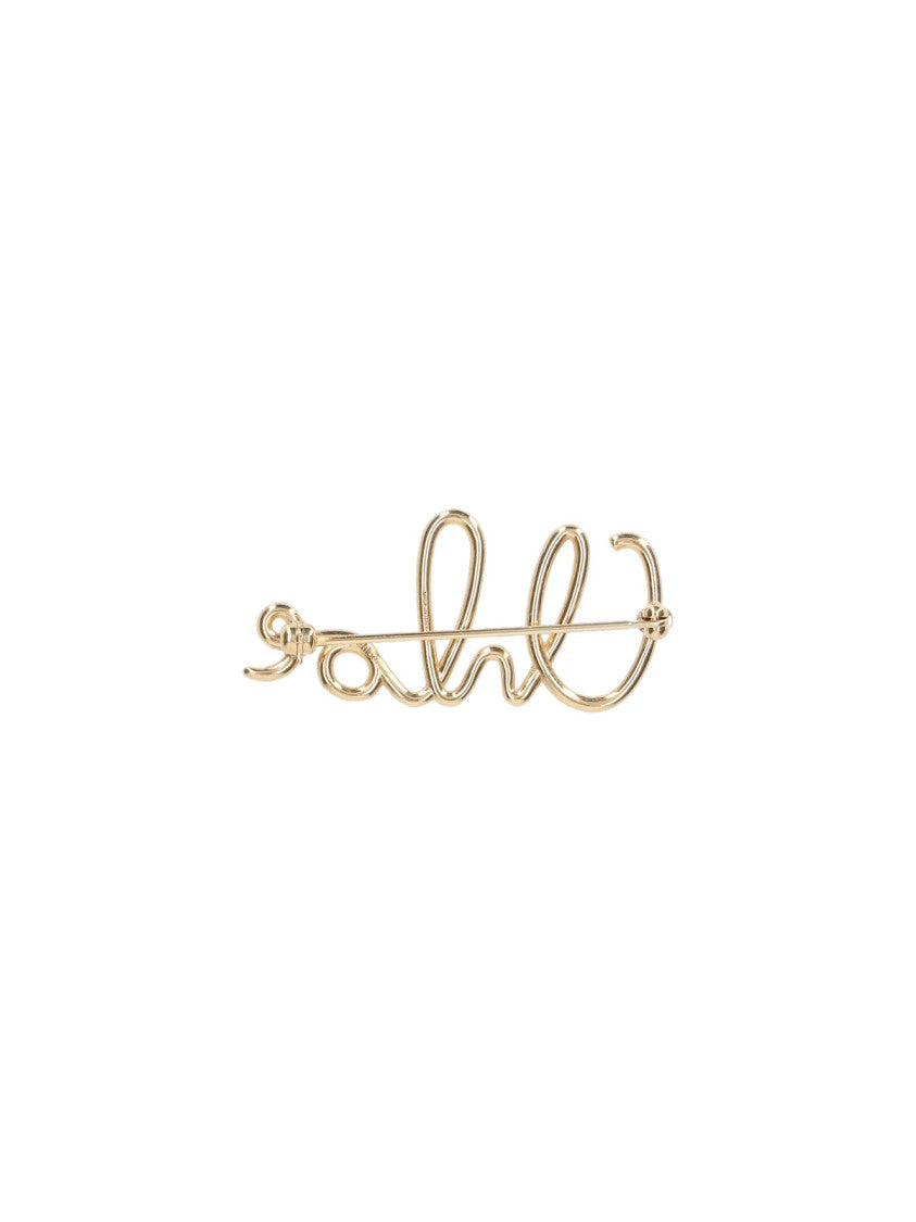 Chloé Gold-Plated Brass Chloé Signature Brooch