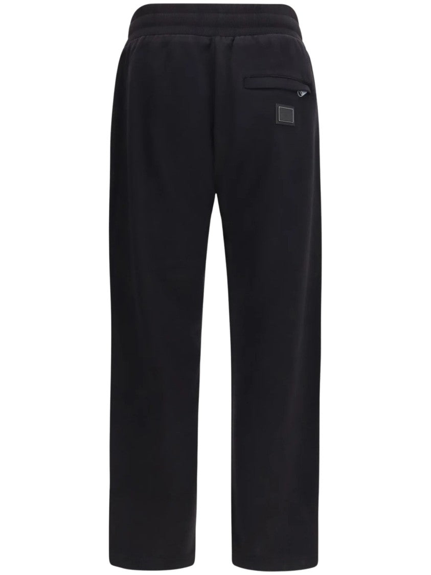 Dolce & Gabbana Relaxed Fit Straight Leg Trousers With Adjustable Waistband