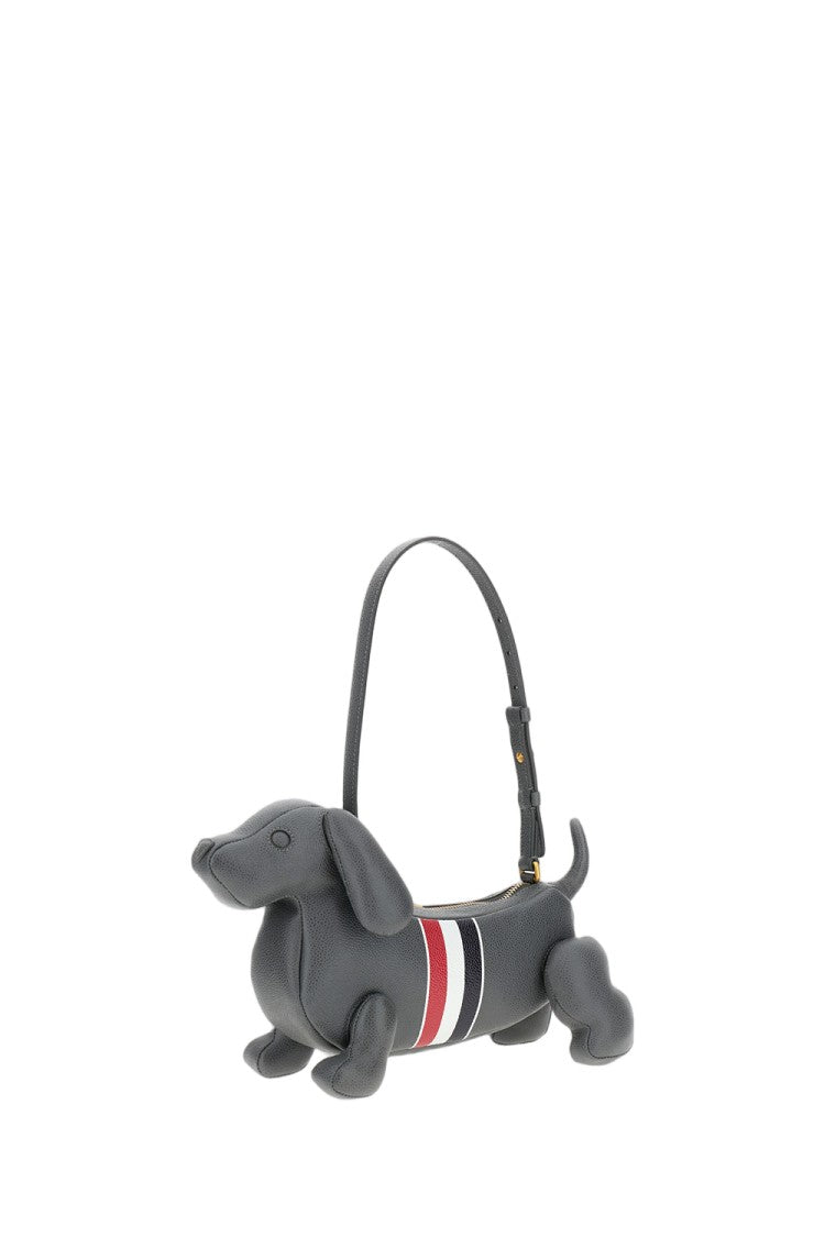 Thom Browne Pebble Full-Grain Calf Leather Baby Hector Shoulder Bag