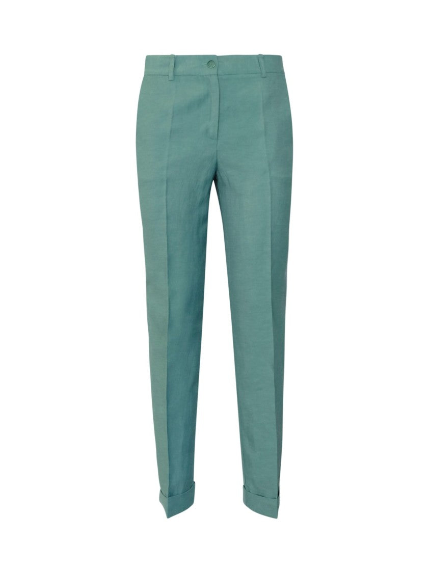 P.A.R.O.S.H. Parosh D232443 068 Raisa25 Green Viscose Pants
