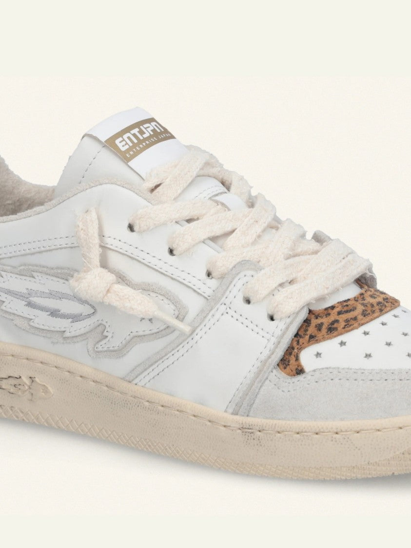 Enterprise Japan Egg Rocket 3 White/Grey Suede Sneakers