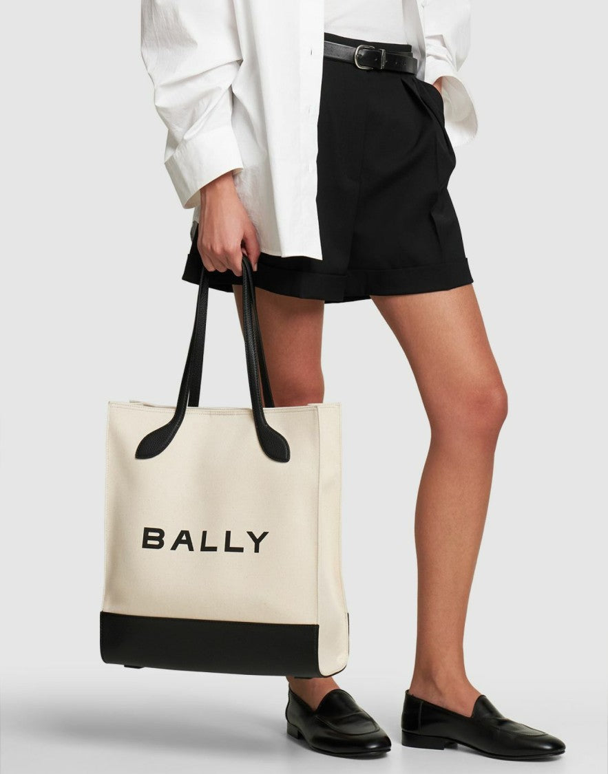 Bally Bar Keep On Logo Tote Bag