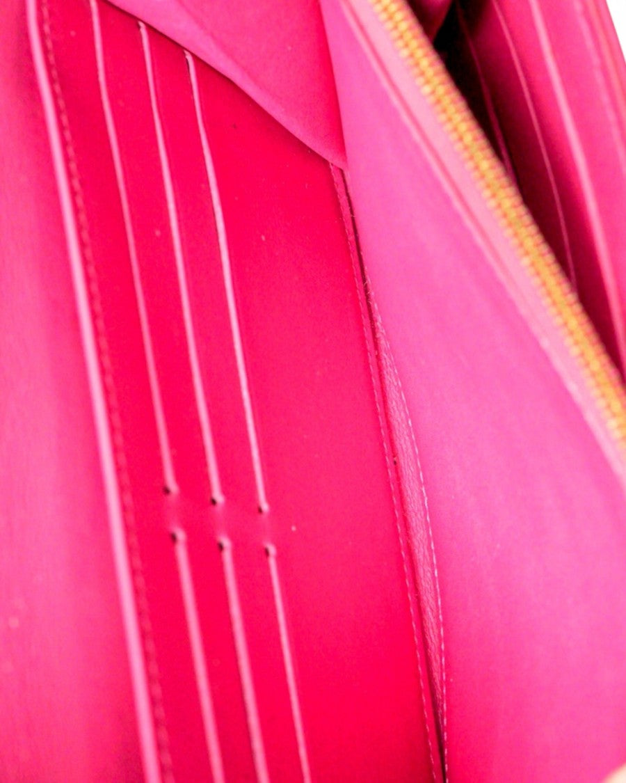 Louis Vuitton Limited Edition New Wave Wallet In Fuchsia Leather