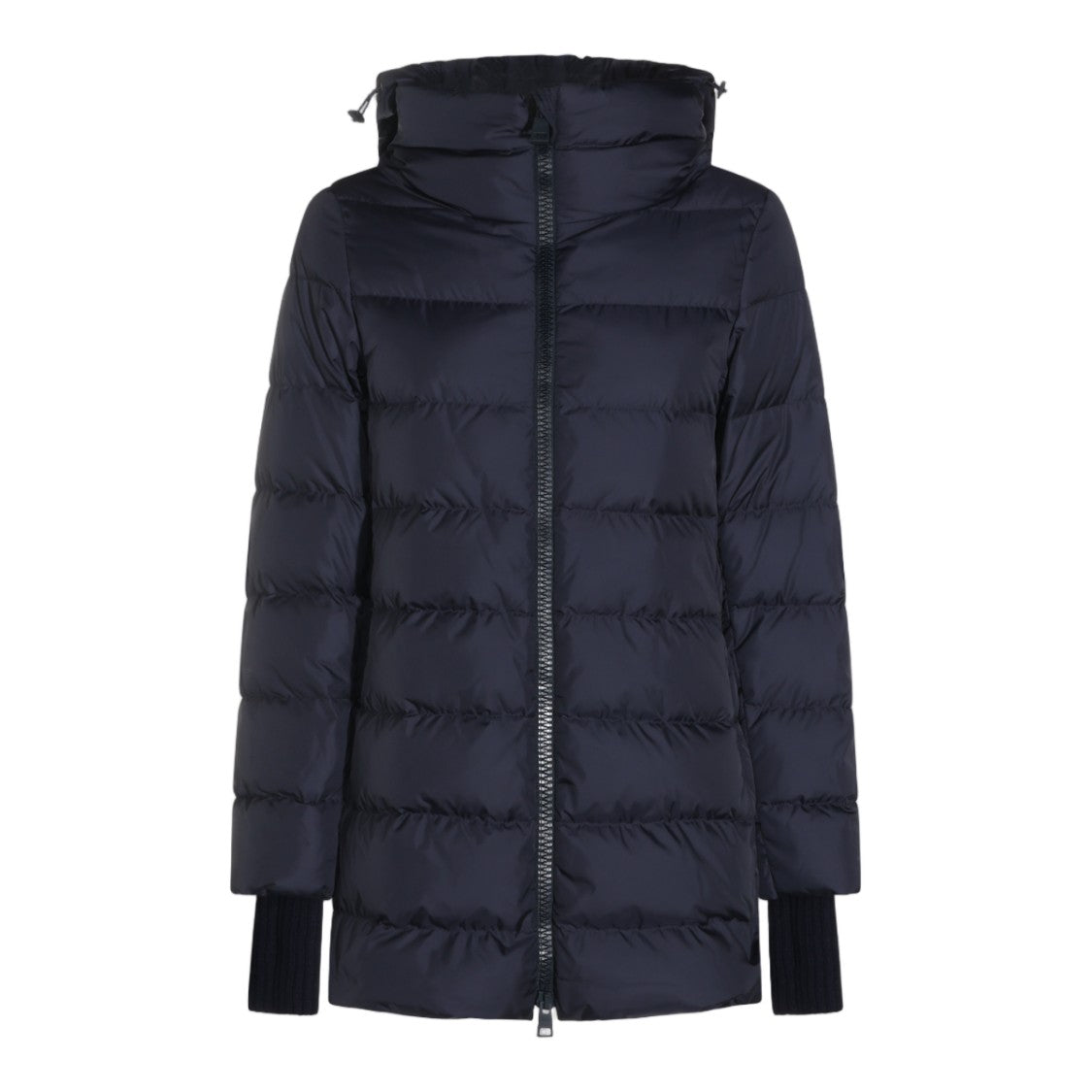 Herno Quilted Puffer Coat With High Collar