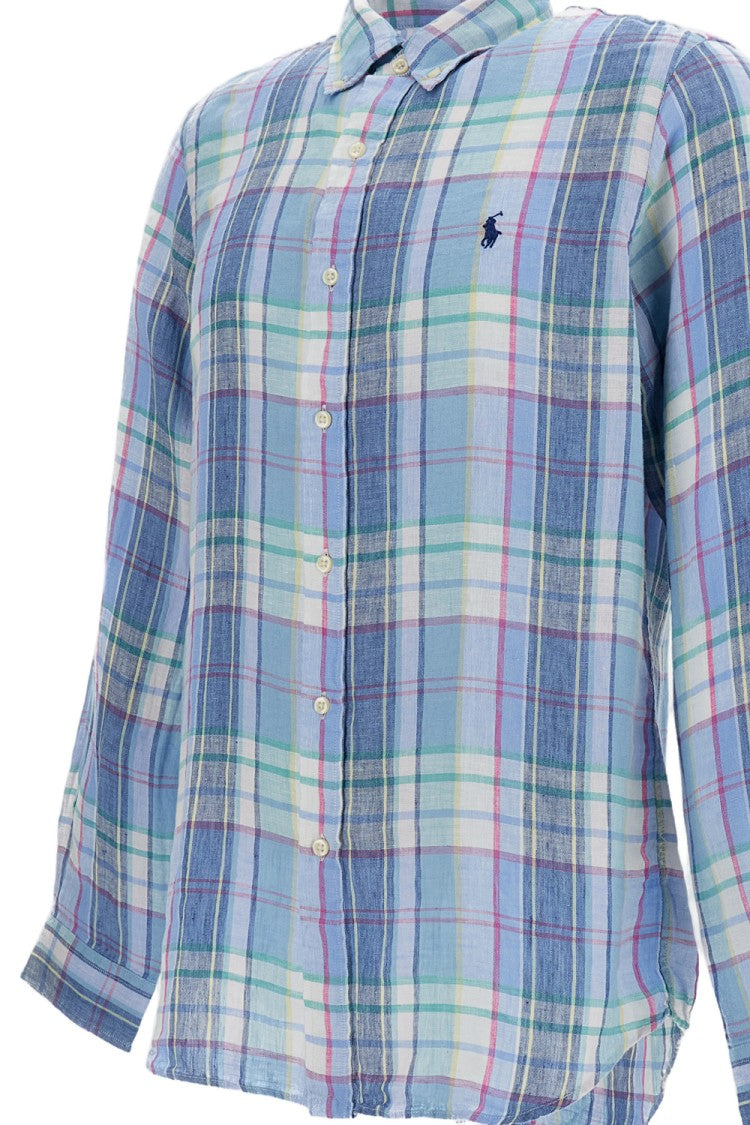 Polo Ralph Lauren Multicolor Check Linen Button-Down Shirt
