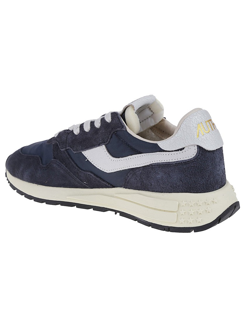 Autry Reelwind Low Nylon Leather Sneakers