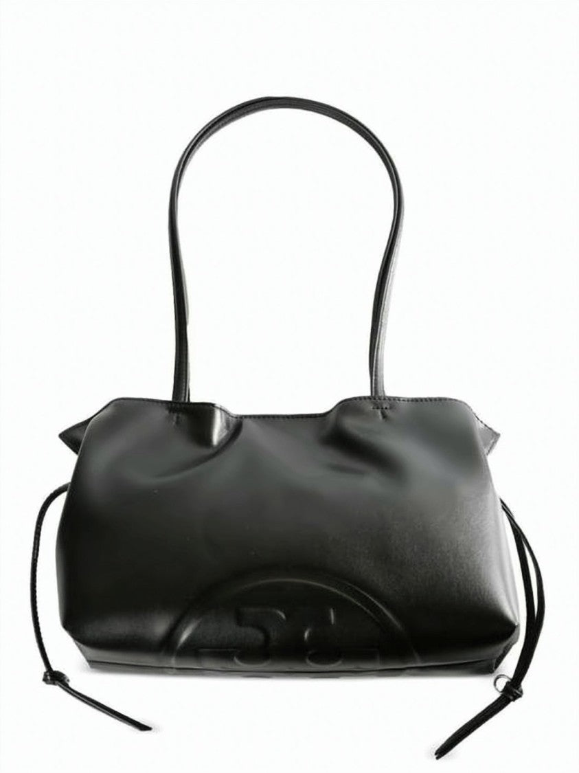 Tory Burch Gathered Black Shoulder Bag