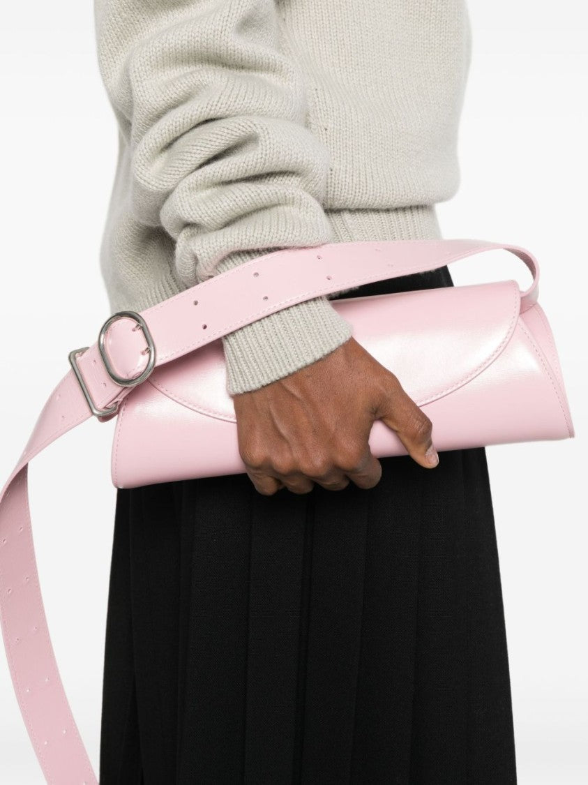 Jil Sander Soft Pink Leather Shoulder Bag