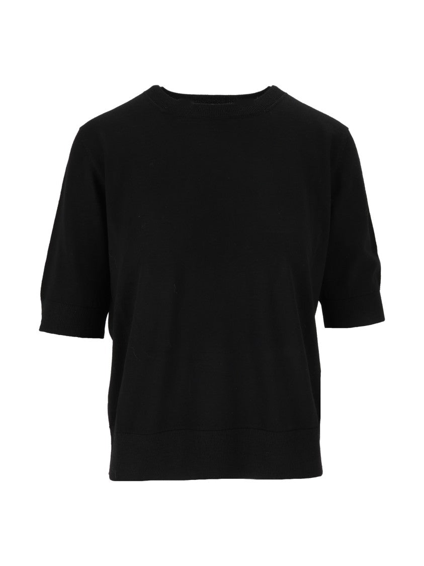 Kangra Cashmere Fine Merino Wool Short-Sleeve Crewneck T-Shirt