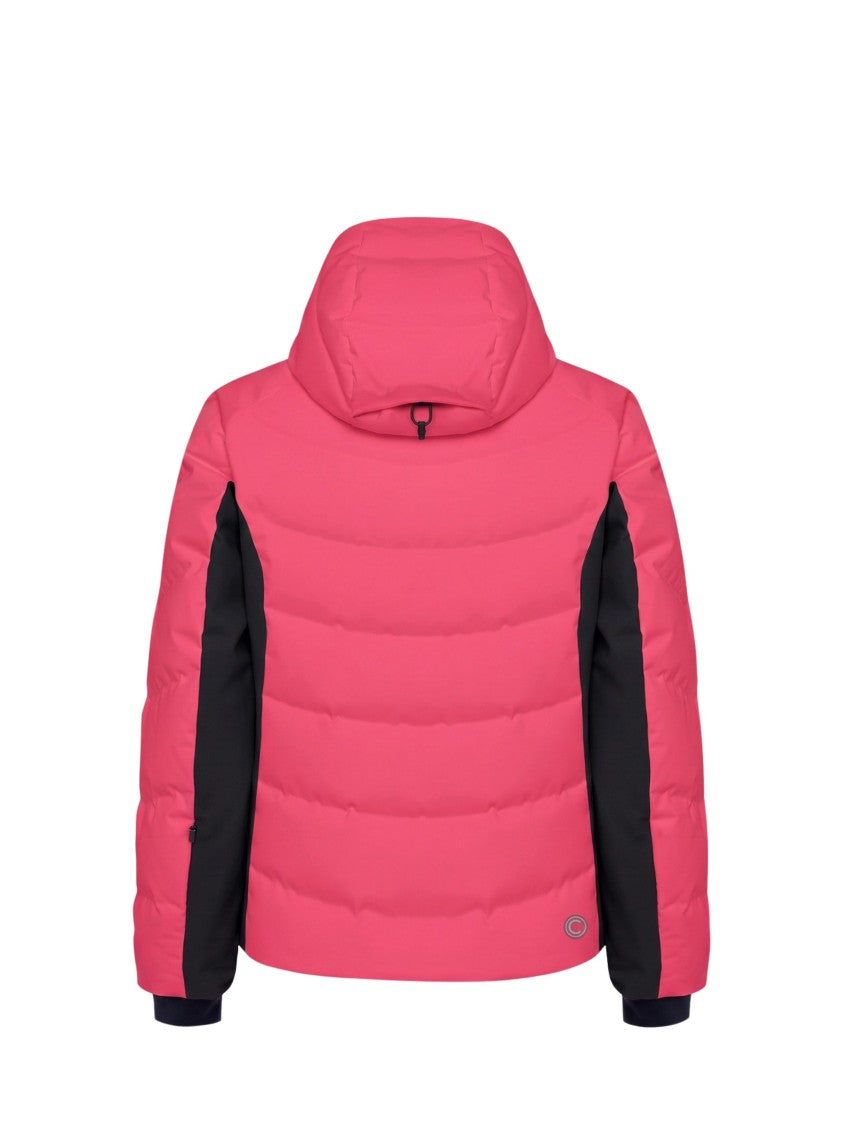 Colmar Red Technical Quilted Down Ski Jacket