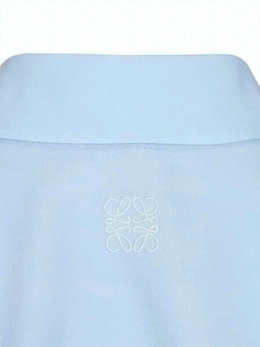 Loewe Light Blue Relaxed Fit Shirt With Classic Collar