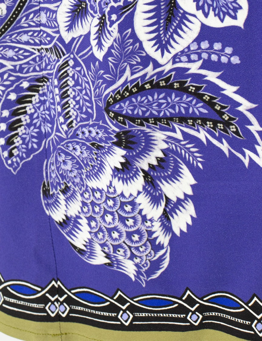 Etro Bouquet Bandana-Inspired Tunic Dress