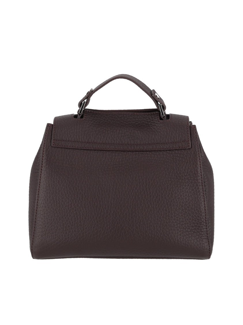 Claudio Orciani Brown Sveva Soft Small Calf Leather Handbag