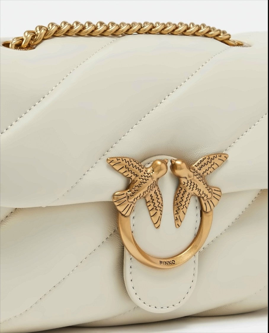 Pinko Mini Quilted Nappa Leather Shoulder Bag