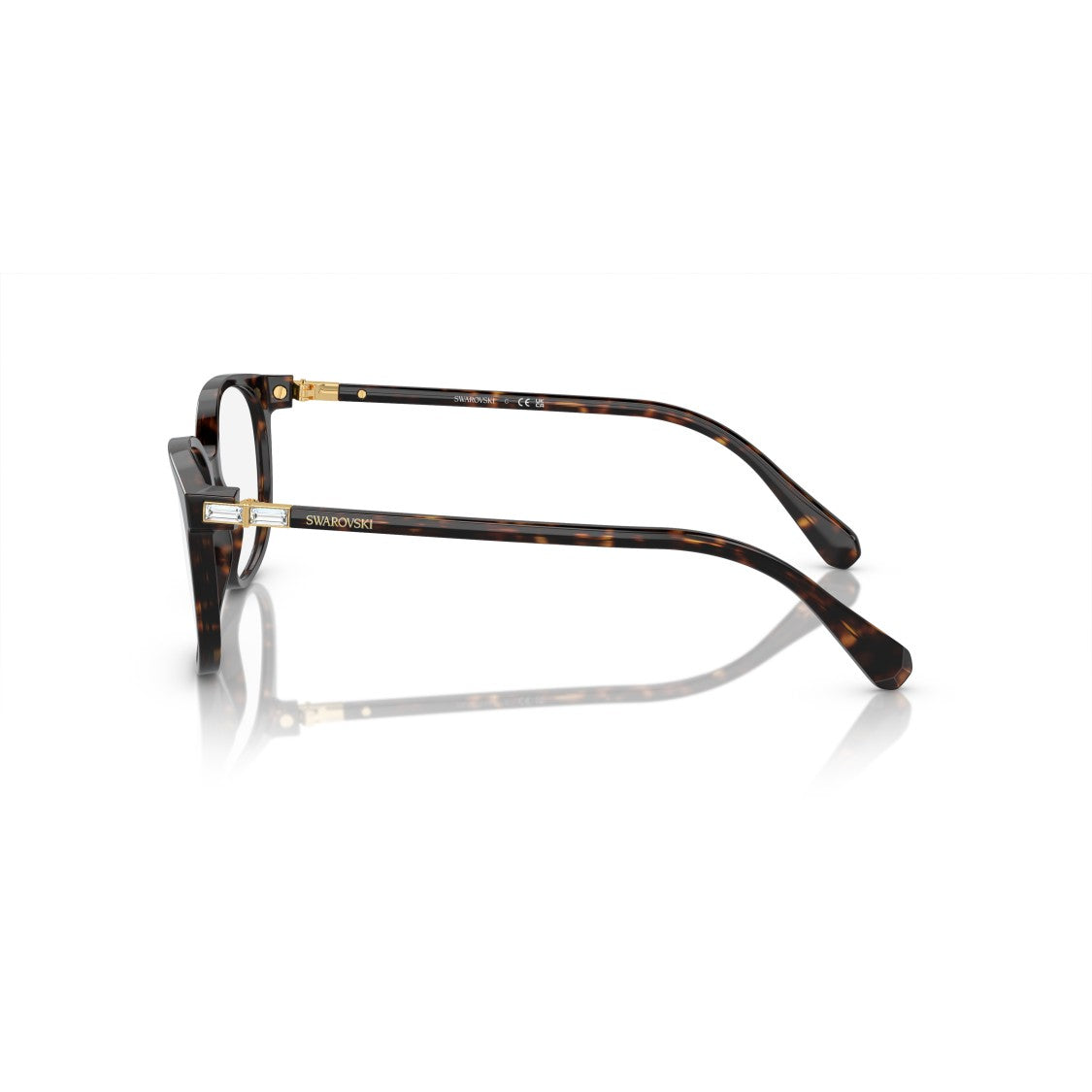 Swarovski 0Sk2002 Rounded Tortoiseshell Acetate Sunglasses With Cat-Eye Detail