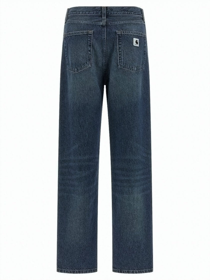 Carhartt Wip Classic Straight-Leg Denim Pants With Vintage Wash