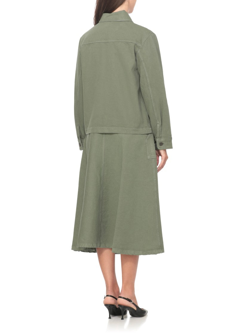 A.P.C. Textured Cotton Shirt With Classic Collar