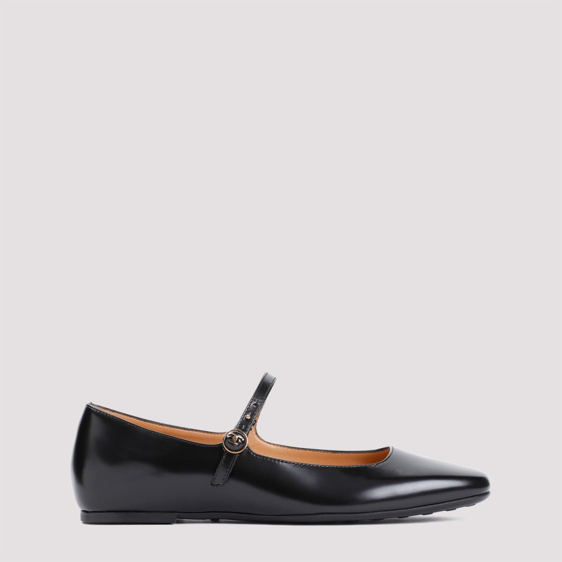 Tod's Black Calf Leather Ballerinas