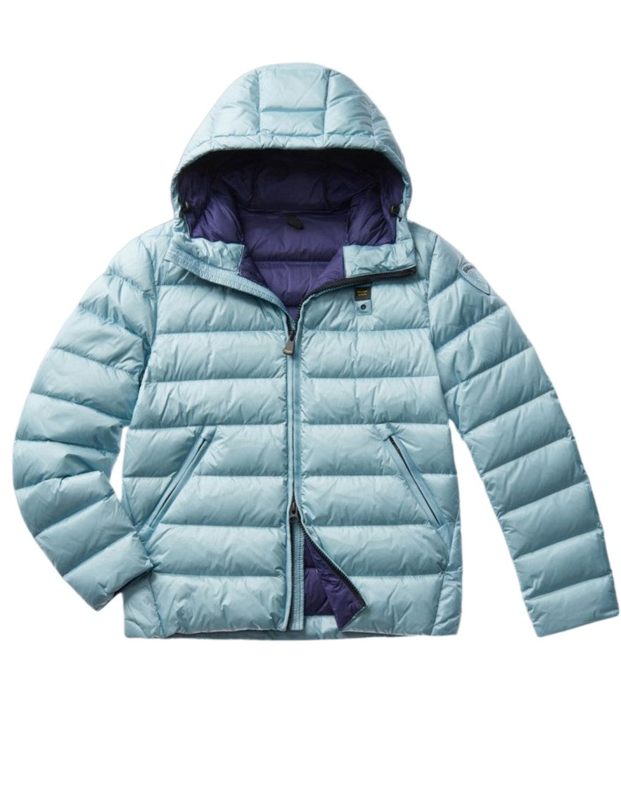 Blauer Down-Filled Nylon Jacket With Fixed Hood