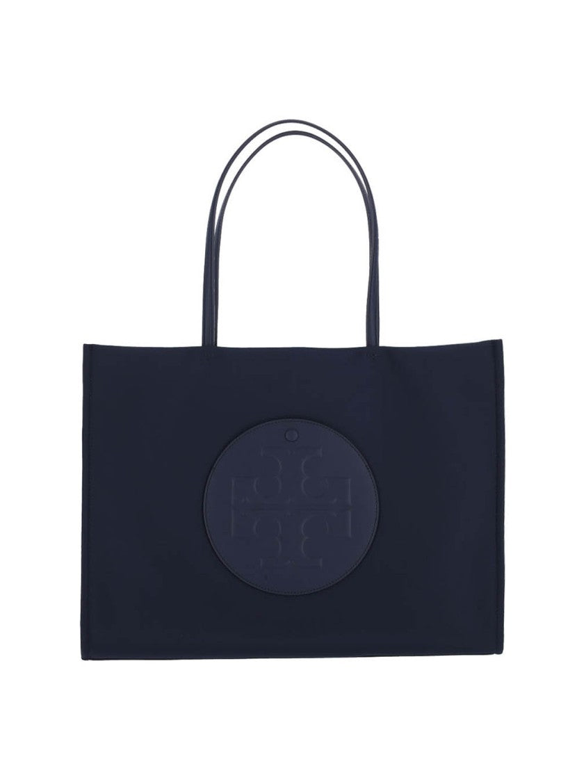 Tory Burch Navy Blue Ella Large Recycled Nylon Tote