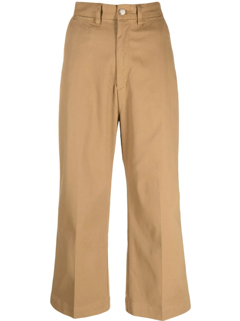 Polo Ralph Lauren Wide-Leg Cotton Trousers