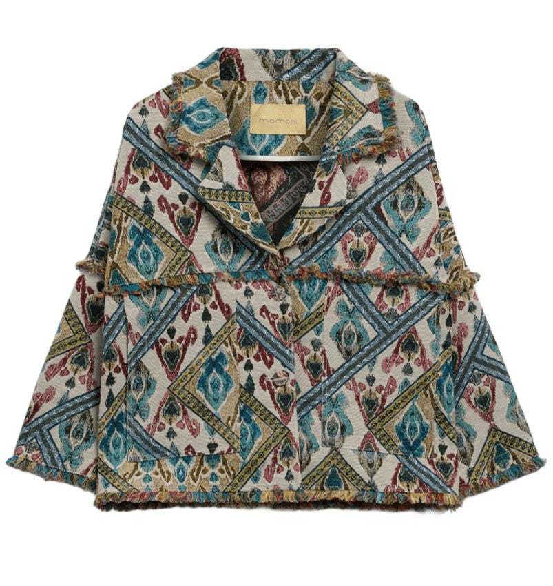 Momonì Multicolour Jacquard Coat