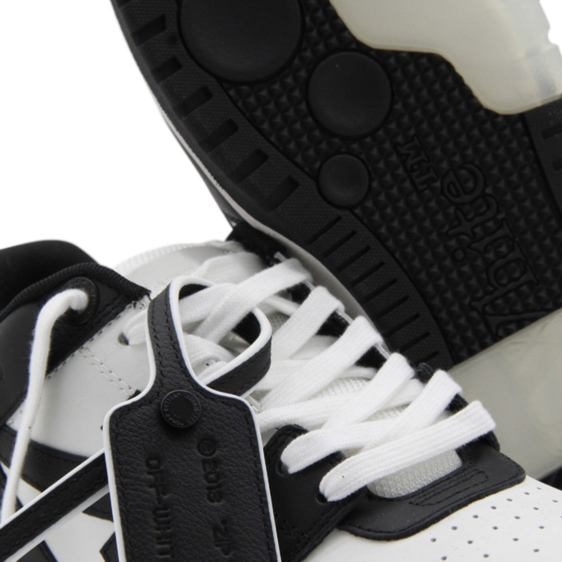 Off-White Black Leather Out Of Office Sneakers