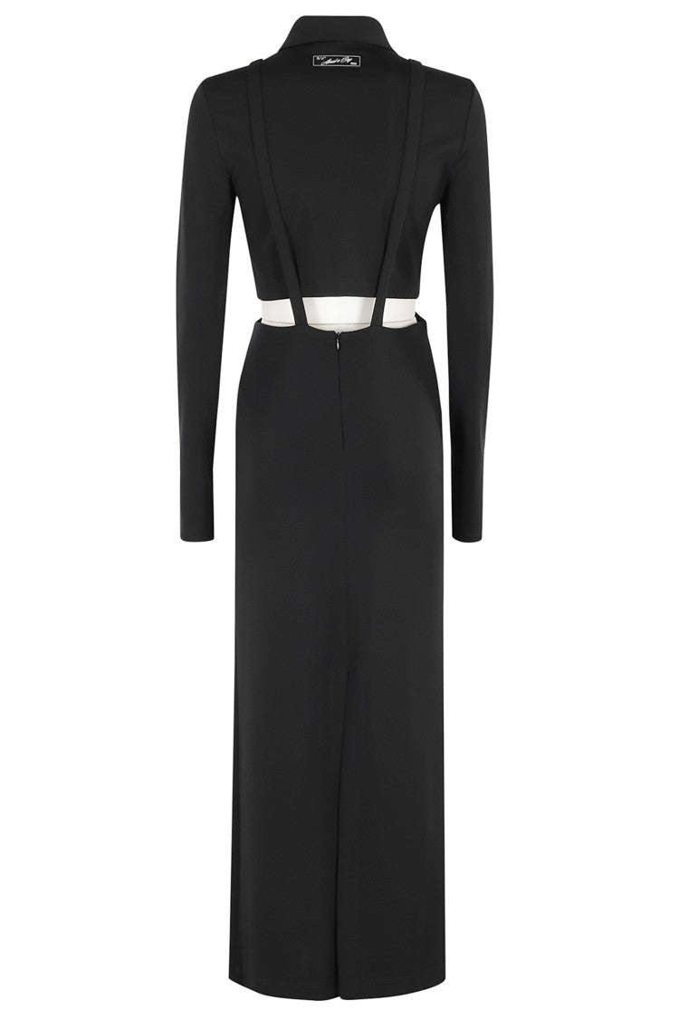 Erika Cavallini Black Stretch Midi Dress