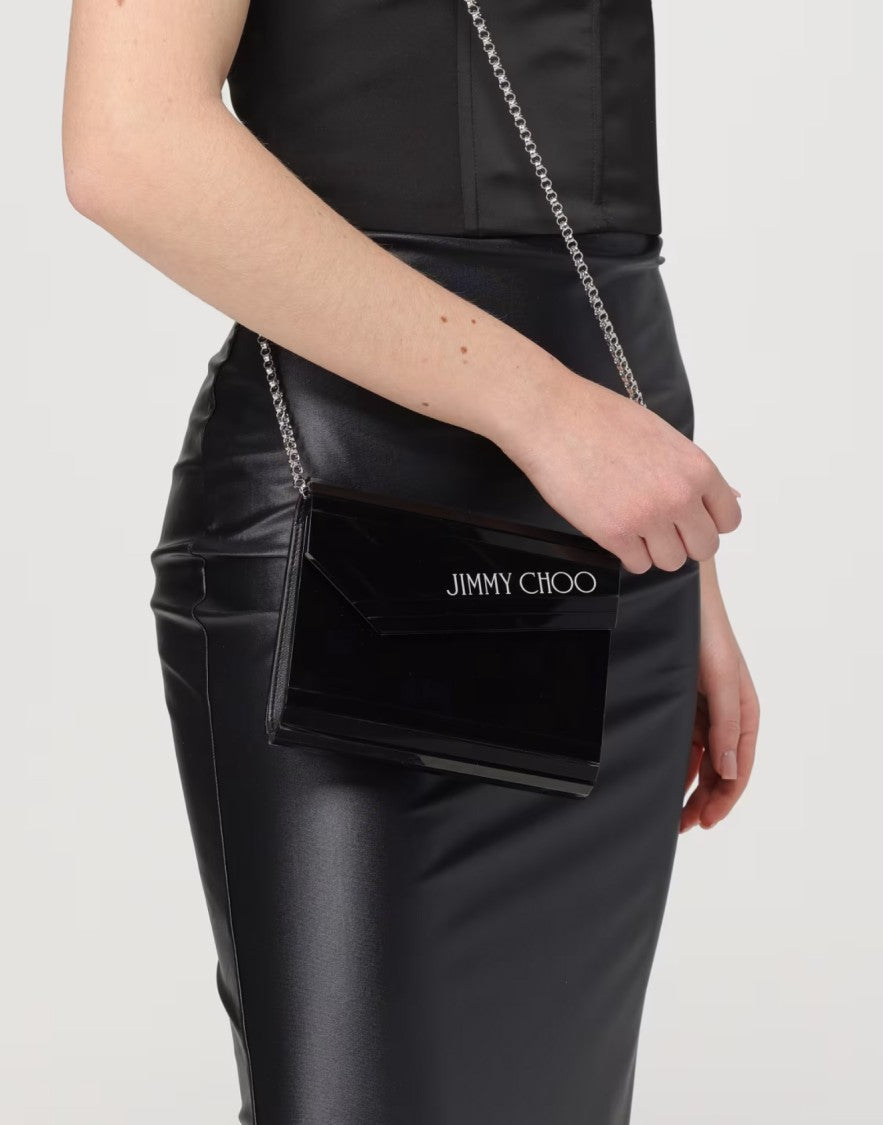 Jimmy Choo Candy Logo Clutch Shoulder Bag