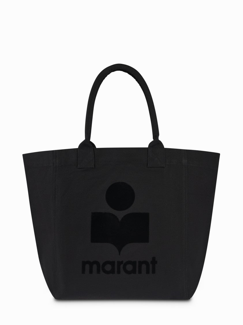 Isabel Marant Black Tote Bag With Prominent Logo
