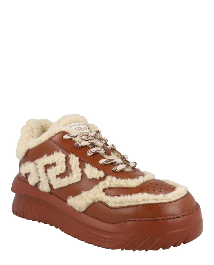 Versace Odissea Shearling Sneakers