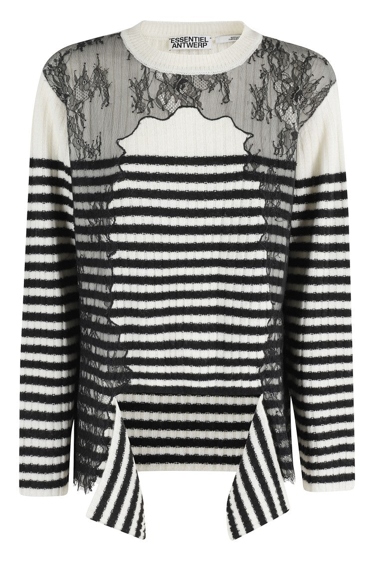 Essentiel Antwerp Insane Striped Pull With Lace