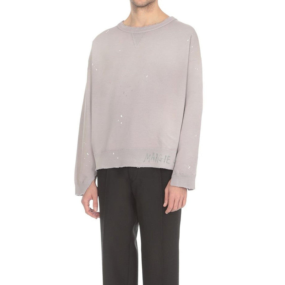 Maison Margiela Lilac 100% Cotton Sweatshirt
