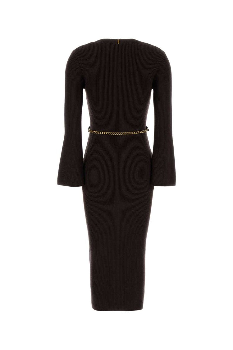 Michael Michael Kors Chocolate Wool Blend Dress