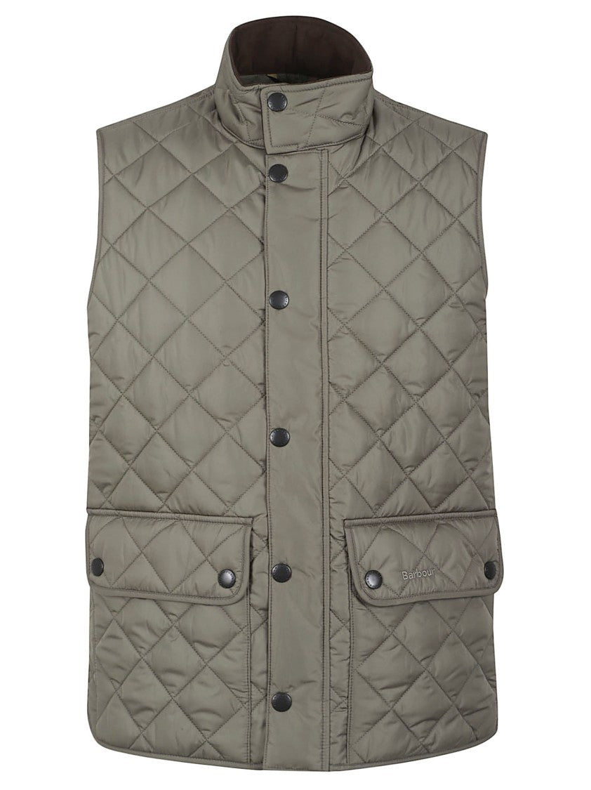 Barbour Sleeveless Quilted Vest With High Collar