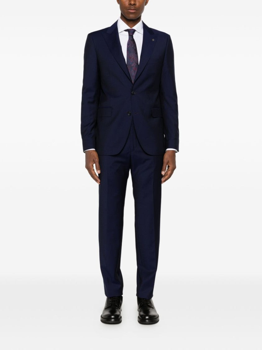 Tagliatore Bruce Deep Blue Peak Lapels Suit