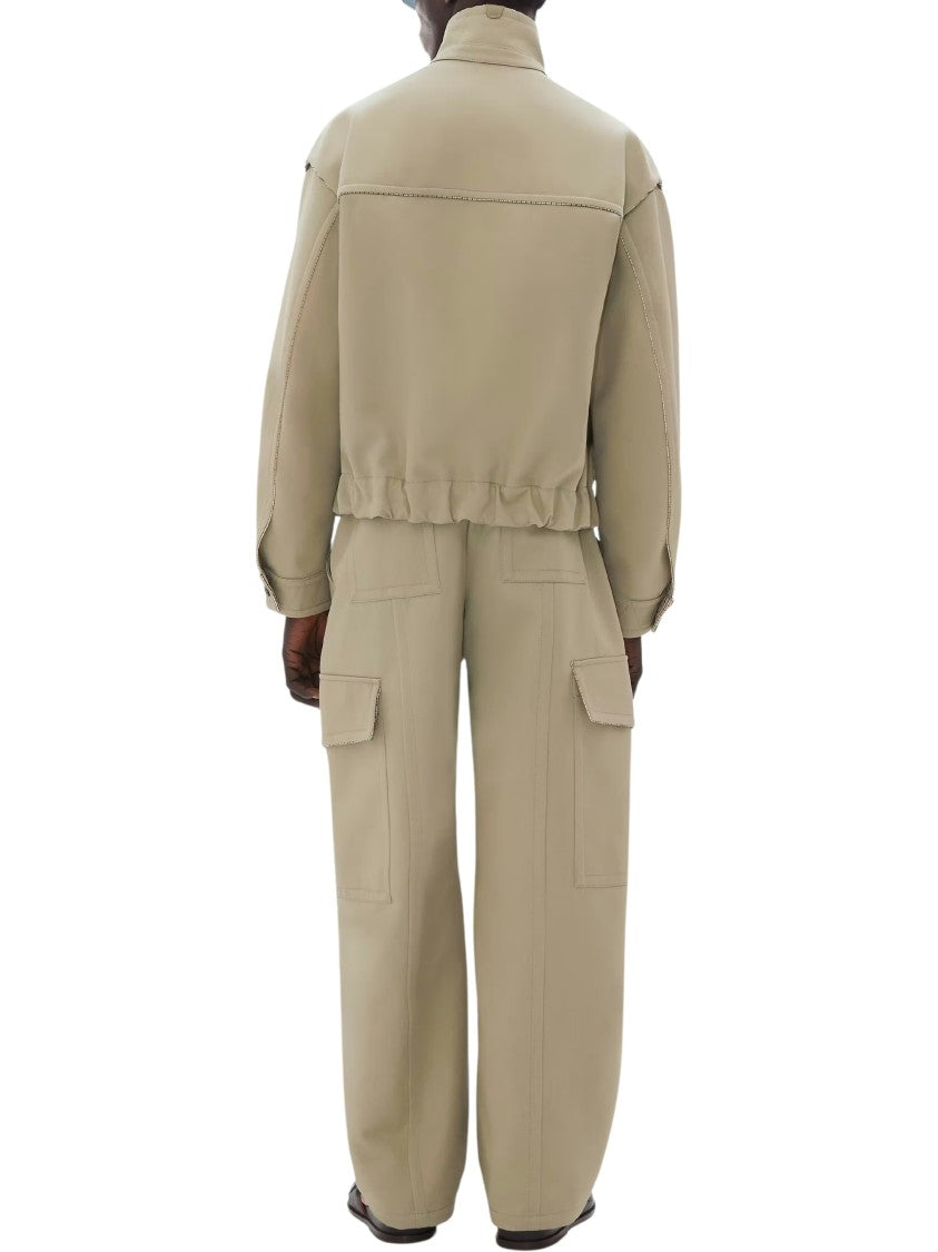 Ferrari Double Mackintosh Flap Pockets Cargo Wide-Leg Pants