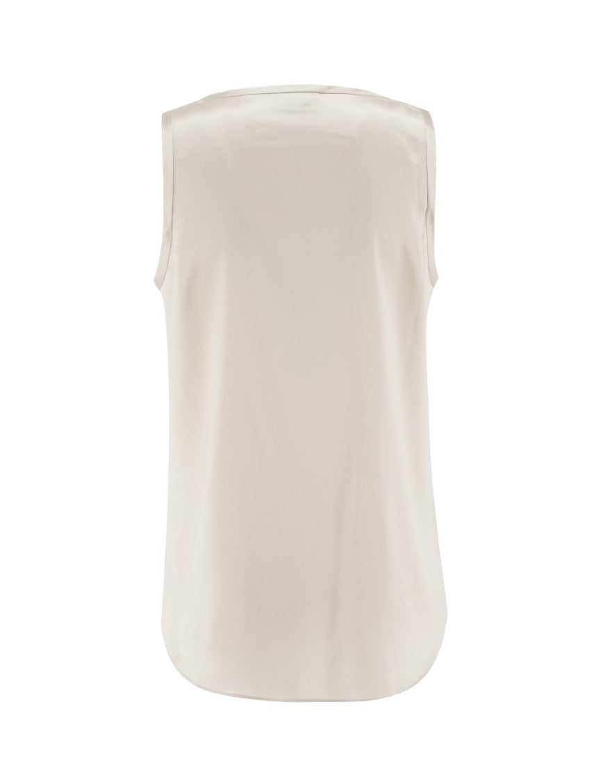Brunello Cucinelli White Tank Top