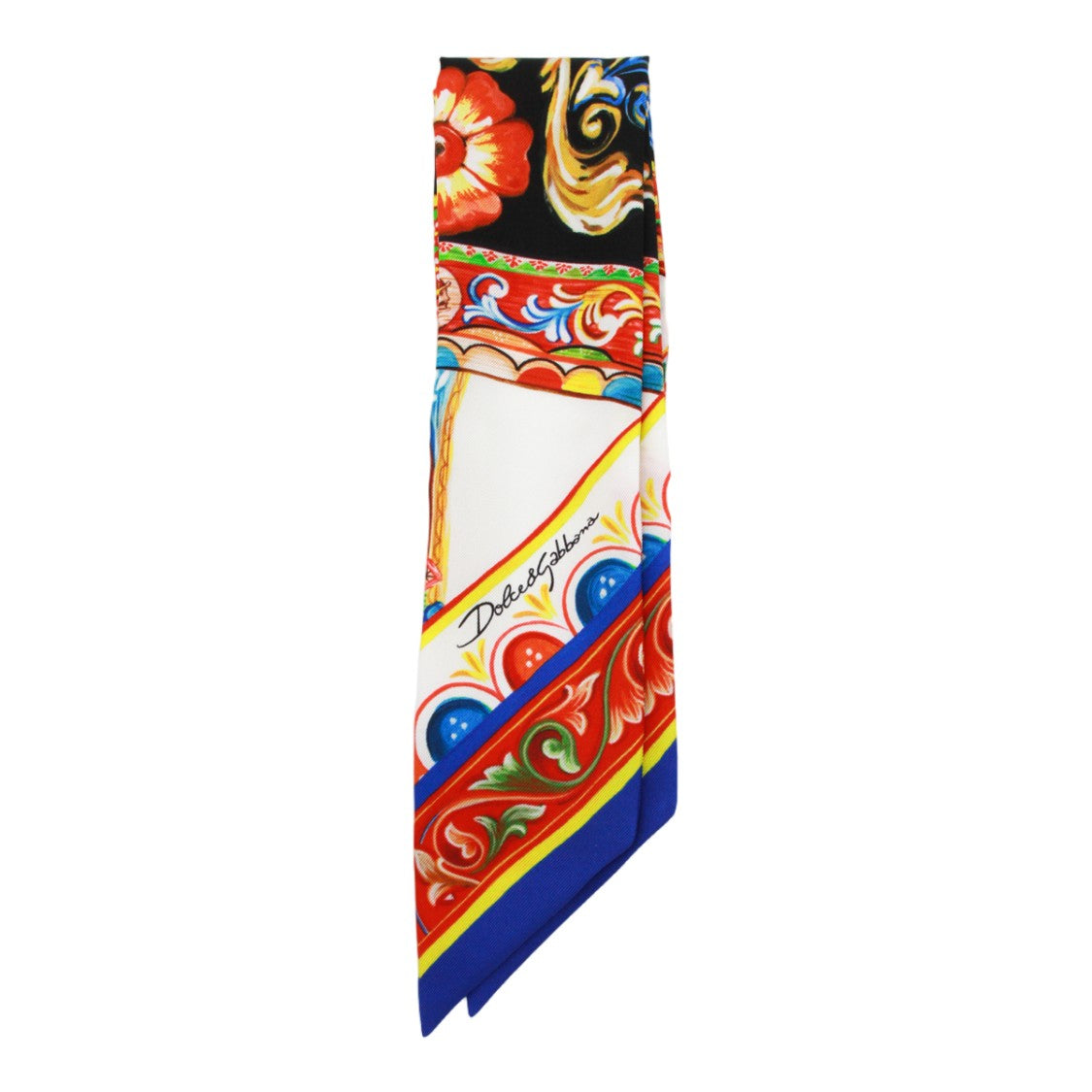 Dolce & Gabbana Baroque-Inspired Scarf With Ornamental Motifs