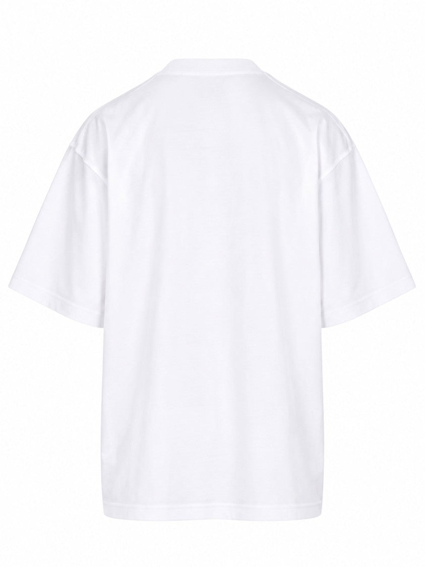 Alexander Wang White Oversized Logo Cotton T-Shirt