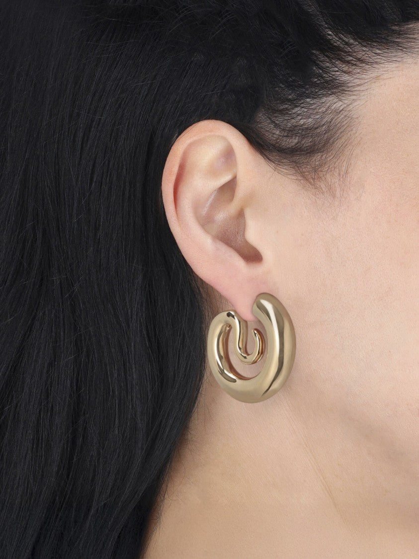 Panconesi Gold Serpent Spiral Earrings